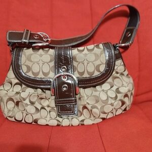 Coach Signature Brown Shoulder Bag